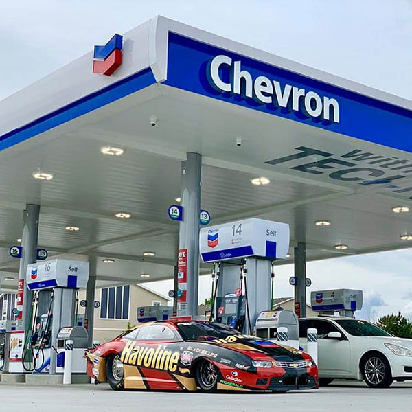 Chevron fueling station