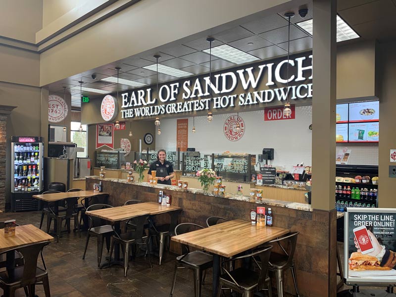 earl of sandwich counter